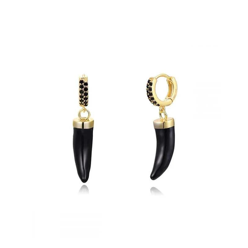 TIANDE Black Zircon Hoop Drop Earrings for Women Gold Plated Piercing Women's Dangle Earrings Set 2022 Fashion Jewelry Wholesale The jack market .AU The jack market .AU Jewellery & Chains $ 48 200001034:200025551#JQH0068-SS-5