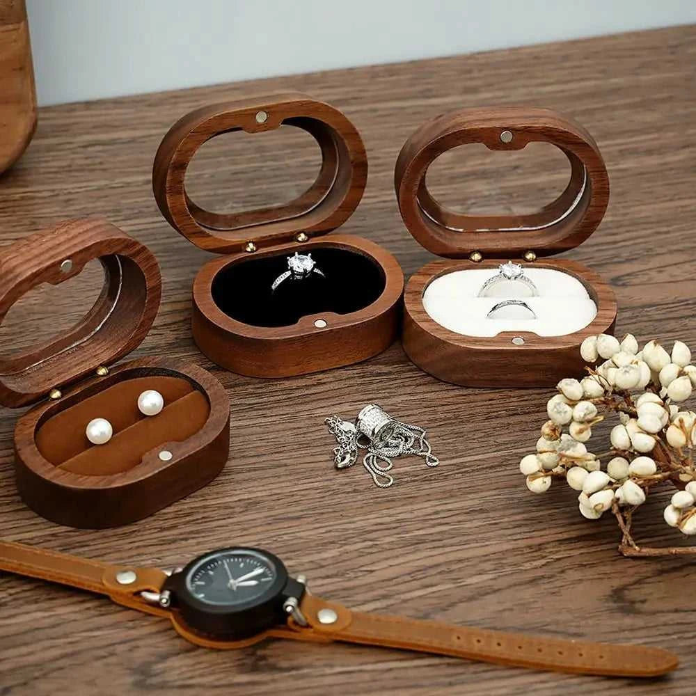 Retro Oval Wooden Jewelry Box Lover Ring Display Box Engagement Wedding Couples Ring Storage Holder Love Gift The jack market .AU The jack market .AU Jewellery & Chains $ 51 14:29#black;5:200004182#Double