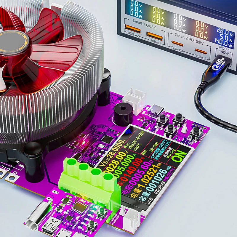 1pcs Type-C PD3.1 Fast Charging Protocol 4-Wire Test Board Voltage Meter Deceiver 140W Charger Aging Tool For DL24 Load Tester - Jack market 1988Jack Market 1988