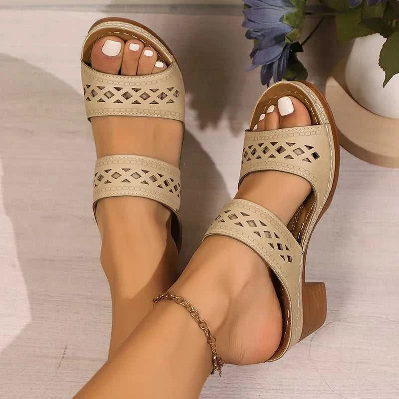 Retro Hollow Out Thick-Heeled Sandals Women Summer Lightweight High Heels Slippers Woman Plus Size Outdoor Platform Sandles 43 The jack market .AU The jack market .AU Step Up Your Style: Trendy Shoes for Every Occasion! $ 67 14:200001438;200000124:200000338