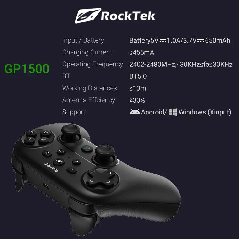 RockTek GP1500 Bluetooth and Wired Dual Mode Gamepad The jack market .AU The jack market .AU Accessories Electronics $ 107 14:94;200007763:201336100