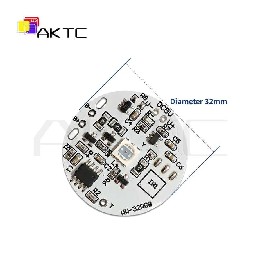 32mm Color RGB Light Board Round LED Light Source Low Voltage DC 5V Compatible Charging/Touch Switch Remote Control/3.7V Battery The jack market .AU The jack market .AU Home $ 47 14:496#RGB-Not IR-DC Kit