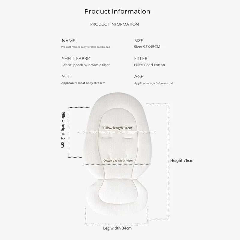Stroller Seat Cushion for Baby High Chair Universal Breathable Pram Pad Soft Seat Liner Pillow Mattress Baby Accessories Newborn The jack market .AU The jack market .AU Mum & Kids: Essential Products for Every Family $ 44 14:29#grey