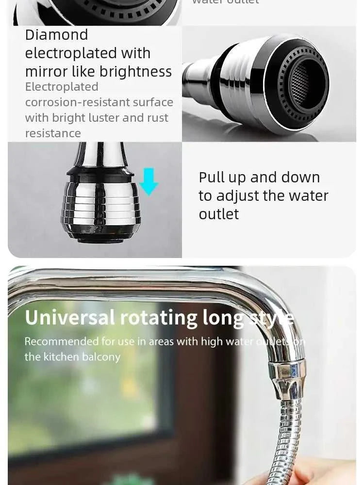 360 Degree Faucet Anti Splash Head Kitchen Water Saver Universal Rotating Bubbler Filter Nozzle Booster Nozzle Kitchen Tools The jack market .AU The jack market .AU Home $ 47 14:29#Short