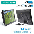LEADSTAR D14 14" Portable TV DVB-T2 TDT ATSC ISDB-T Analog Mini Small Car Television Without Battery Support HD-IN H.265 AC3 The jack market .AU The jack market .AU Home $ 207 <none>