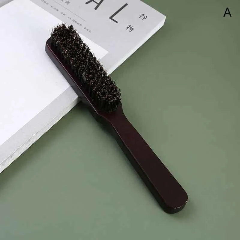 1PC Black Professional Fade Brush Barber Neck Sweeping Brush Comb Haircut Accessories Facial Cleaning Tools For Men Brushes Comb