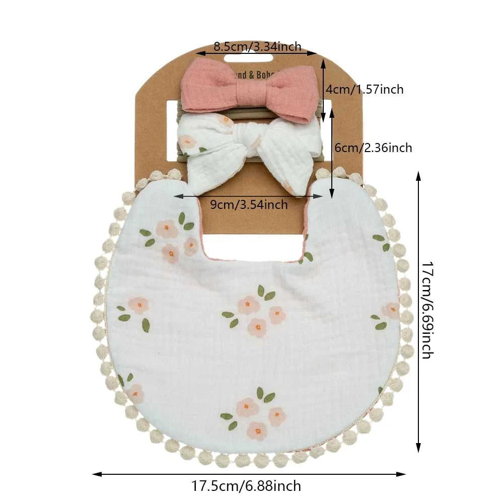 9Sets/Lot Baby Flower Bibs & Headbands Bow Nylon Hairbands Double Side Saliva Towel Feeding Burp Cloth Scarf Boys Girls Headwear The jack market .AU The jack market .AU Mum & Kids: Essential Products for Every Family $ 52 14:200003699#mix color