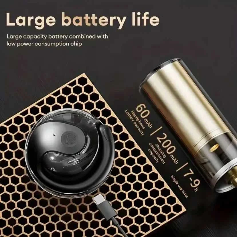 OWS BY01 Earbuds HiFi Sound Quality Wireless Bluetooth-Compatible Non-hanging EarHeadset IPX5 Waterproof with Large Capacity Ba The jack market .AU The jack market .AU Accessories Electronics $ 51 14:193#BY01-Black