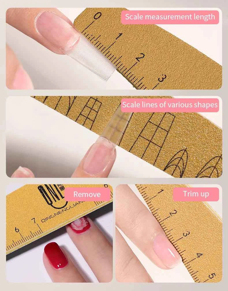 Nail Artistry Pro Nail File Set - Double-Sided 180/240 Grit for Precision Buffing & Professional Manicures (2/4/5/10pcs)