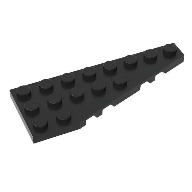 Gobricks 10PCS Parts Wedge Plate Bricks 8x3 Right Compatible with 50304 Toys Building Blocks Assembles Technical Model Adult MOC