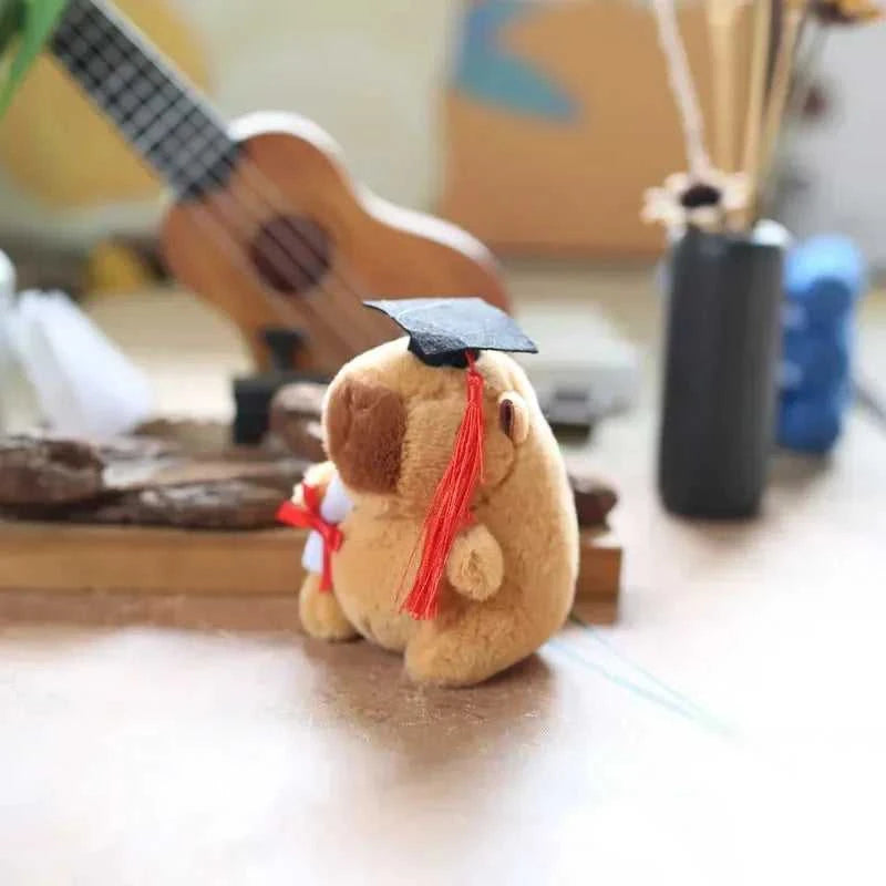 Graduation Capybara Plush Toy Doctor Hat Graduate Owl Doll Cute Stuffed Animal Plushie Kawaii Pendant Soft Cartoon Keychain Gift The jack market .AU The jack market .AU Little Wonders $ 50 14:175#12cm Pink Pendant
