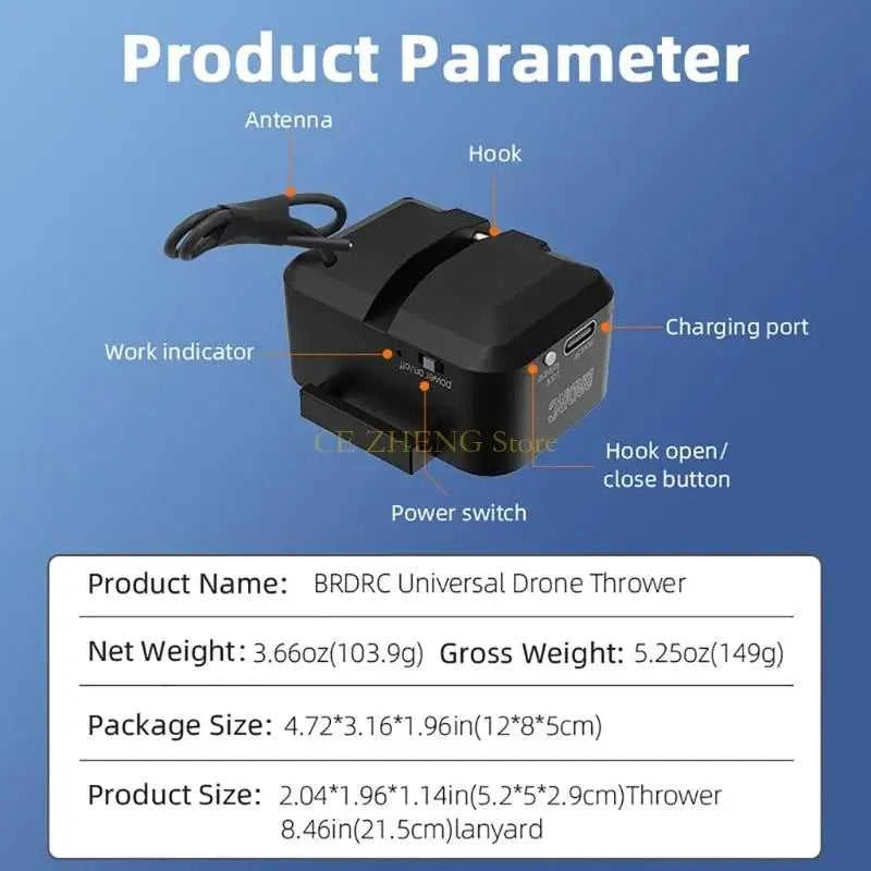 Drones Baits Throwr General Payload Delivery Thrower Air Dropper Device for Drones The jack market .AU The jack market .AU Drones $ 80 14:200006151#A;200007763:201336100