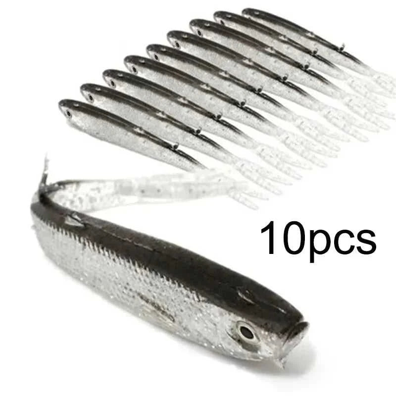 Soft Bait Fish Swimbait Fork Tail With Hook& Without Hooks Fishing Lure Artificial Silicone Bait Fishing Tackle Goods The jack market .AU The jack market .AU Fishing Gear $ 22 14:366#10pcs with hook