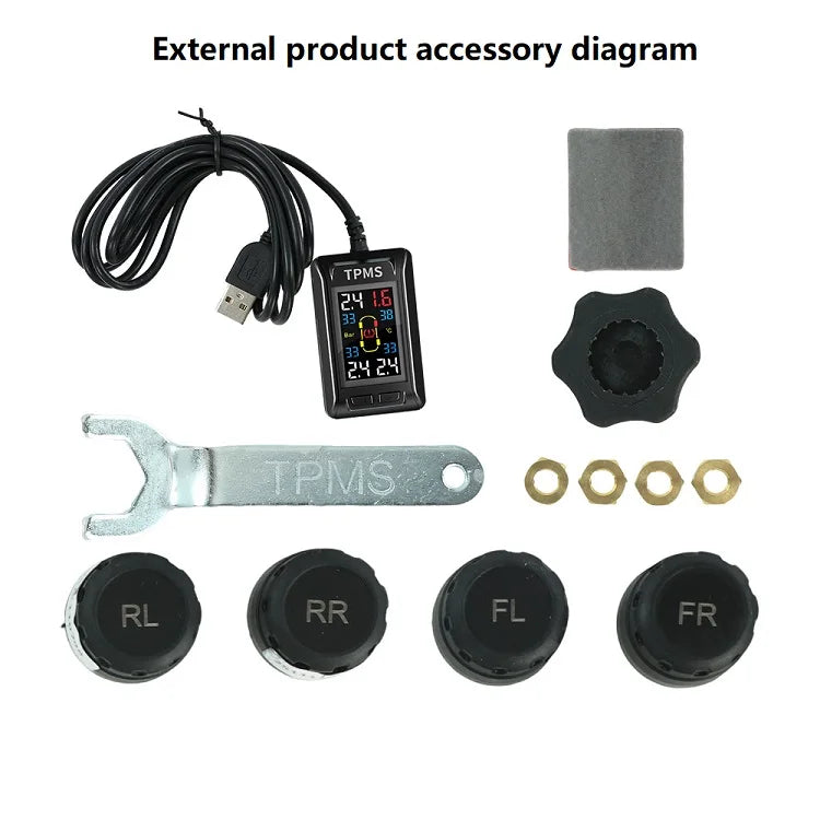 Original Car Design Dedicated Intelligent TPMS Compact and unobtrusive Accessories New Upgraded Tire Pressure Monitoring System