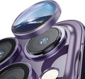 Brand Name Deep Purple Camera Lens Protector - 2-3Pcs Premium Glass Protection for iPhone 14 Pro Max, 13, 12, 11