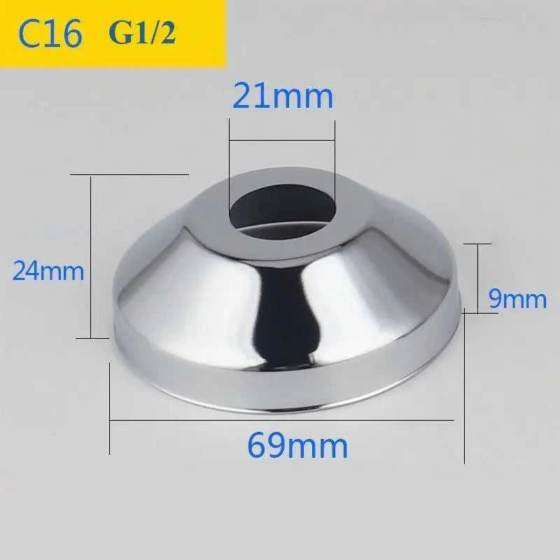 2PCS Stainless Steel Water Pipe Connector G1/2 Faucet Decorative Cover Heighten Panel Shower Kitchen Tap Accessories The jack market .AU The jack market .AU Home $ 60 14:175#C7-2pcs