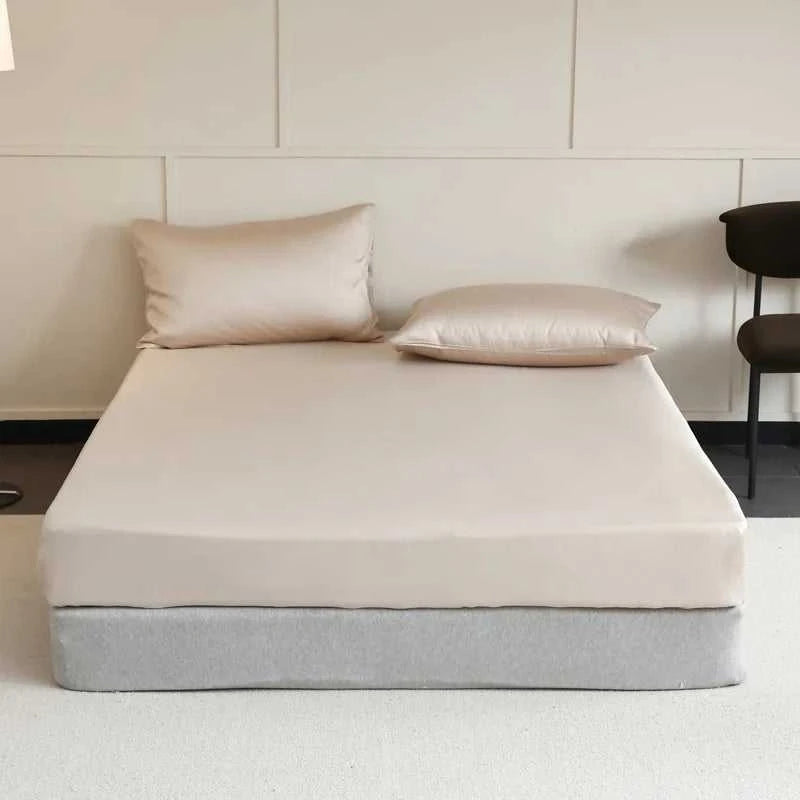 Natural Mulberry Silk Fitted Sheet Pure Silk Mattress Cover for Single Double King Queen Size Bedding High End Luxury Bed Cover The jack market .AU The jack market .AU Home $ 72 14:200002984#Latte Brown;5:200013267#90x200x30cm