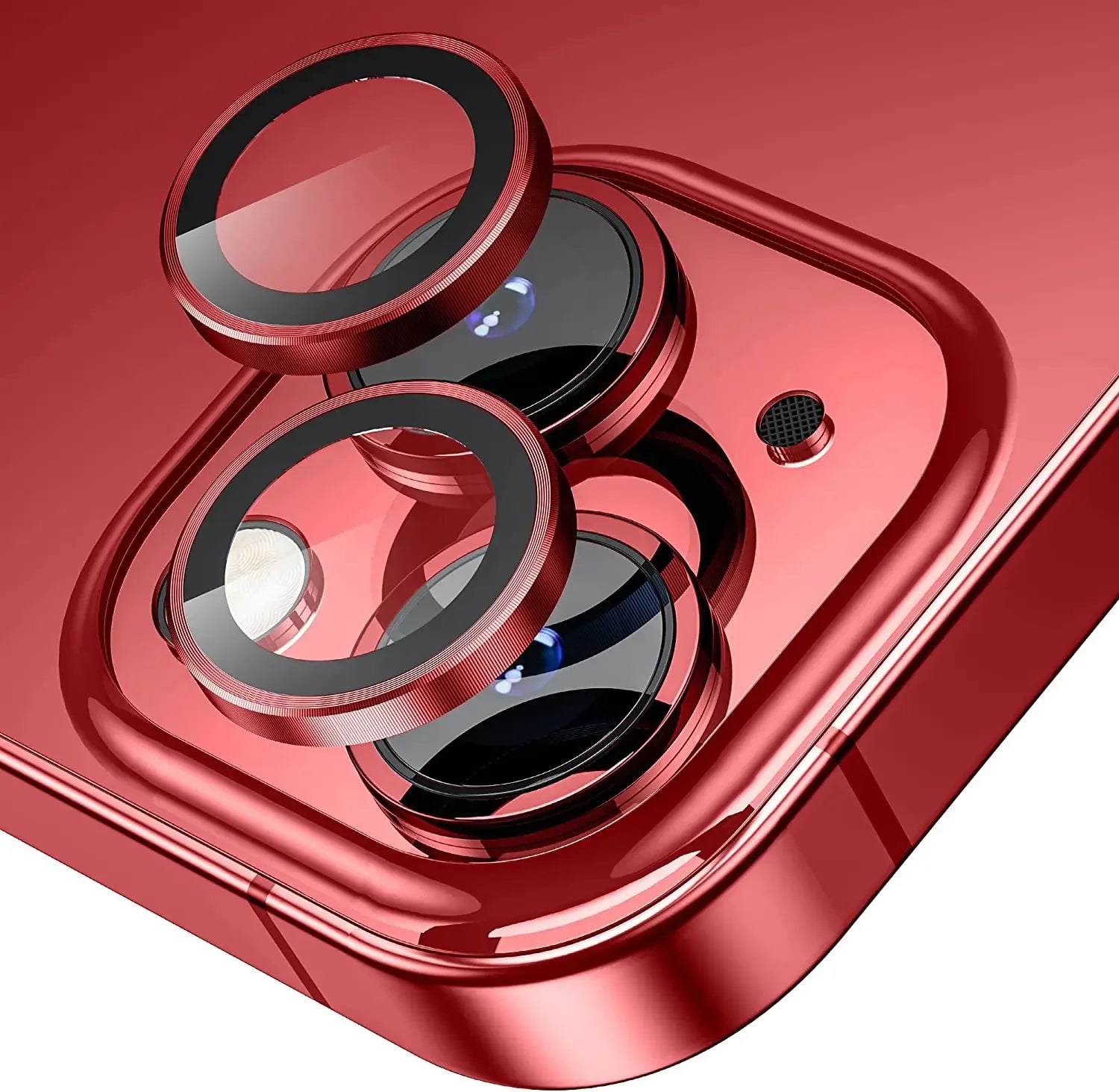 Brand Name Deep Purple Camera Lens Protector - 2-3Pcs Premium Glass Protection for iPhone 14 Pro Max, 13, 12, 11