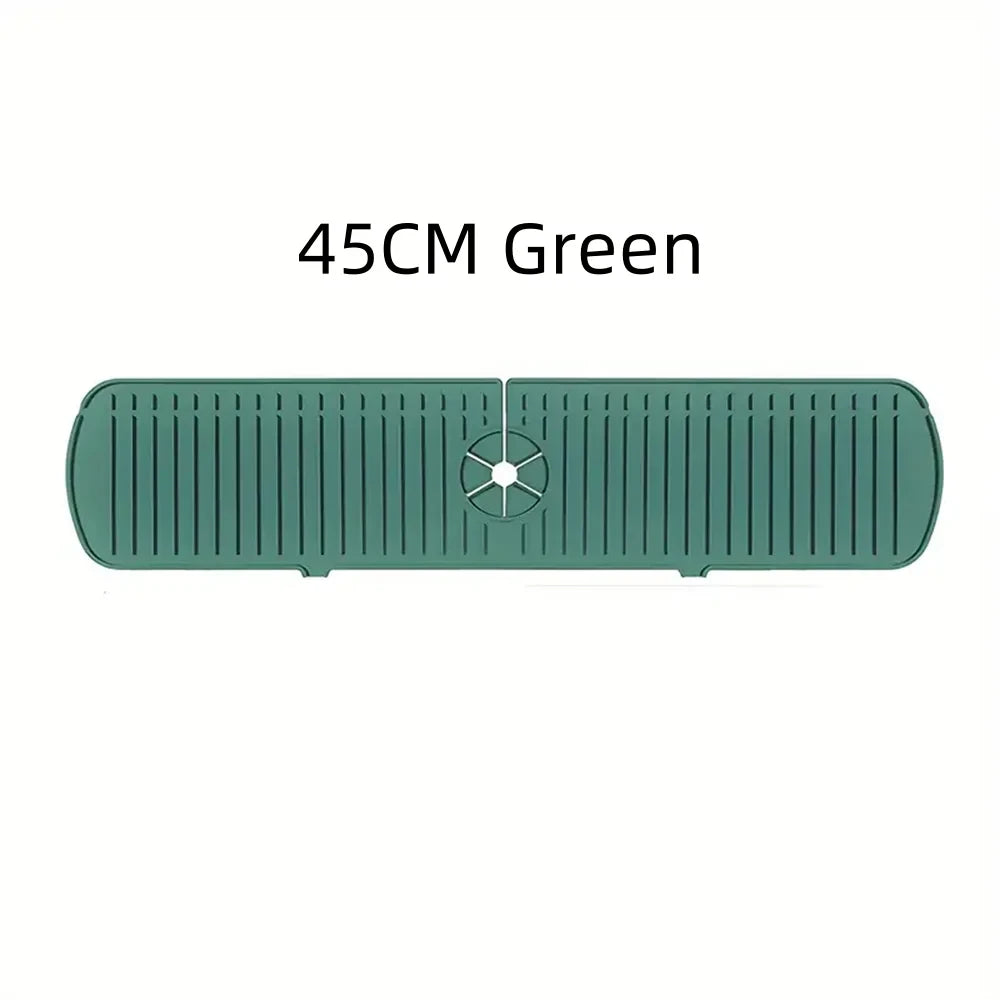 Silicone Drain Mat, Kitchen Faucet Sink Splash Guard, Sink Draining Pad Behind Faucet,For Kitchen & Bathroom Countertop Protect The jack market .AU The jack market .AU Home $ 50 14:29#35CM White