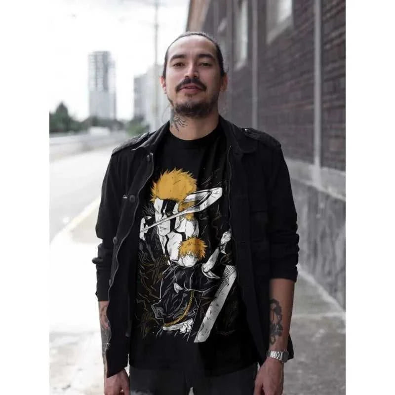 Bleach Ichigo T-Shirt Kurosaki Moon Kawai Anime Manga Black Tshirt Tee ALL SIZES The jack market .AU The jack market .AU Men Fashion $ 39 14:193;5:200000991