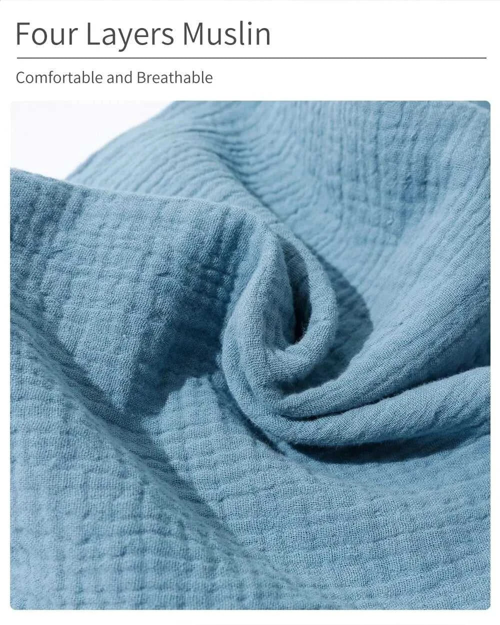 Muslin Baby Comfort Towel Cotton Comforter Blanket Soft Newborn Sleeping Dolls Kids Fashion Sleep Toy Soothe Appease Towel Bibs The jack market .AU The jack market .AU Mum & Kids: Essential Products for Every Family $ 22 14:175#SU1017 Blue