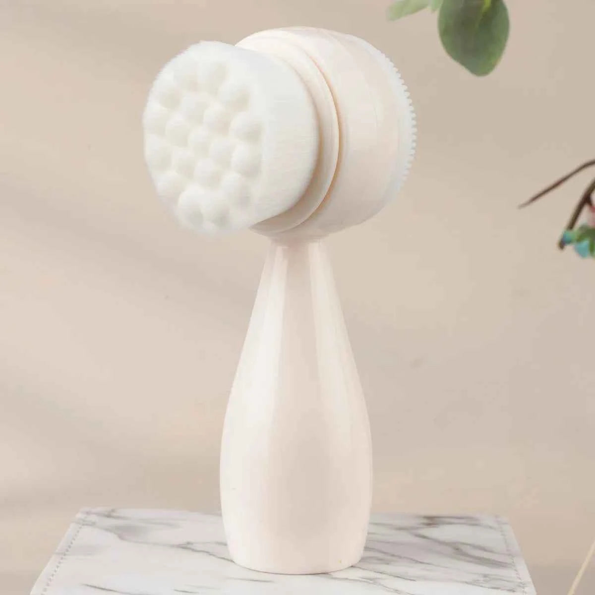 1 Polka Dot Soft Bristle Facial Cleansing Brush Deep Cleaning Silicone Soft Bristle Manual