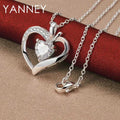 New 925 Sterling Silver 16-30 Inches Luxury AAA Zircon Heart Necklace For Women Fashion Wedding Party Gift Jewelry Charm The jack market .AU The jack market .AU Jewellery & Chains $ 48 200000226:193#Link Chain;200000639:883