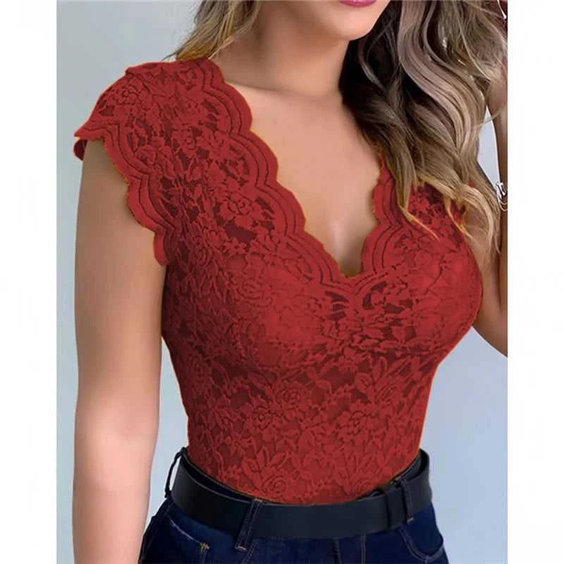 Women Tops Summer Sexy Lace Crochet Cardigan Casual Solid Color Trend Lace Hollow Out Top For Ladies The jack market .AU The jack market .AU Woman Fashion $ 51 14:10#Wine Red;5:100014064