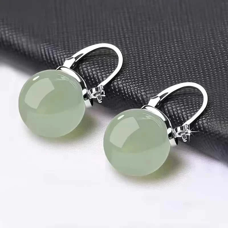 MHS.SUN Vintage Imitation Green Jade Bead Drop Earrings Gentle Elegant Ear Buckle Earring For Women Girl Party Jewelry Gift The jack market .AU The jack market .AU Jewellery & Chains $ 51 200001034:361180#002