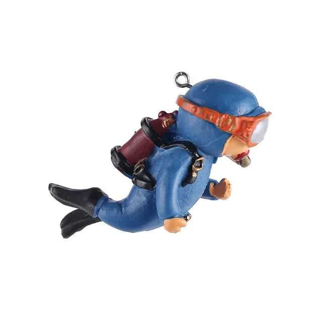 Fish Tank Decoration Creative Floating Diver Ornaments Set Blue Guy Figurines for Underwater Scenery Bottom Aquarium Decor The jack market .AU The jack market .AU Fishing Gear $ 21 14:496#J