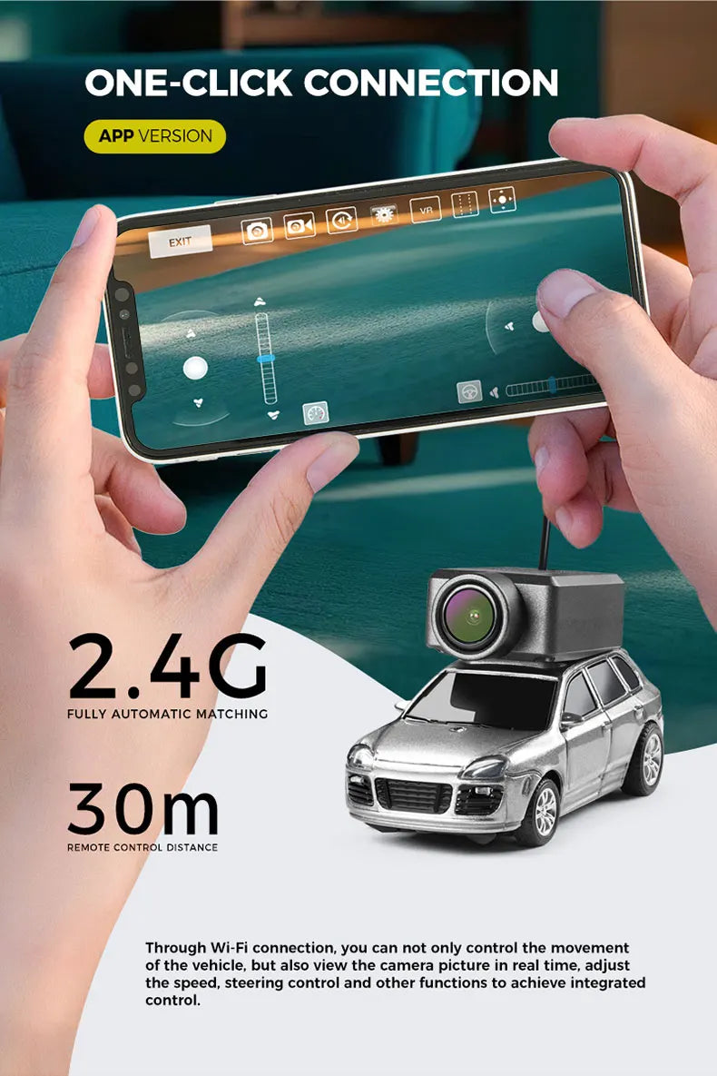 Wltoys 6401 Multi Color Mini Fpv Rc Car Gyro Version 1/64 4x4 Full Scale Rc Cars Hd Video Transmission Photo And Video