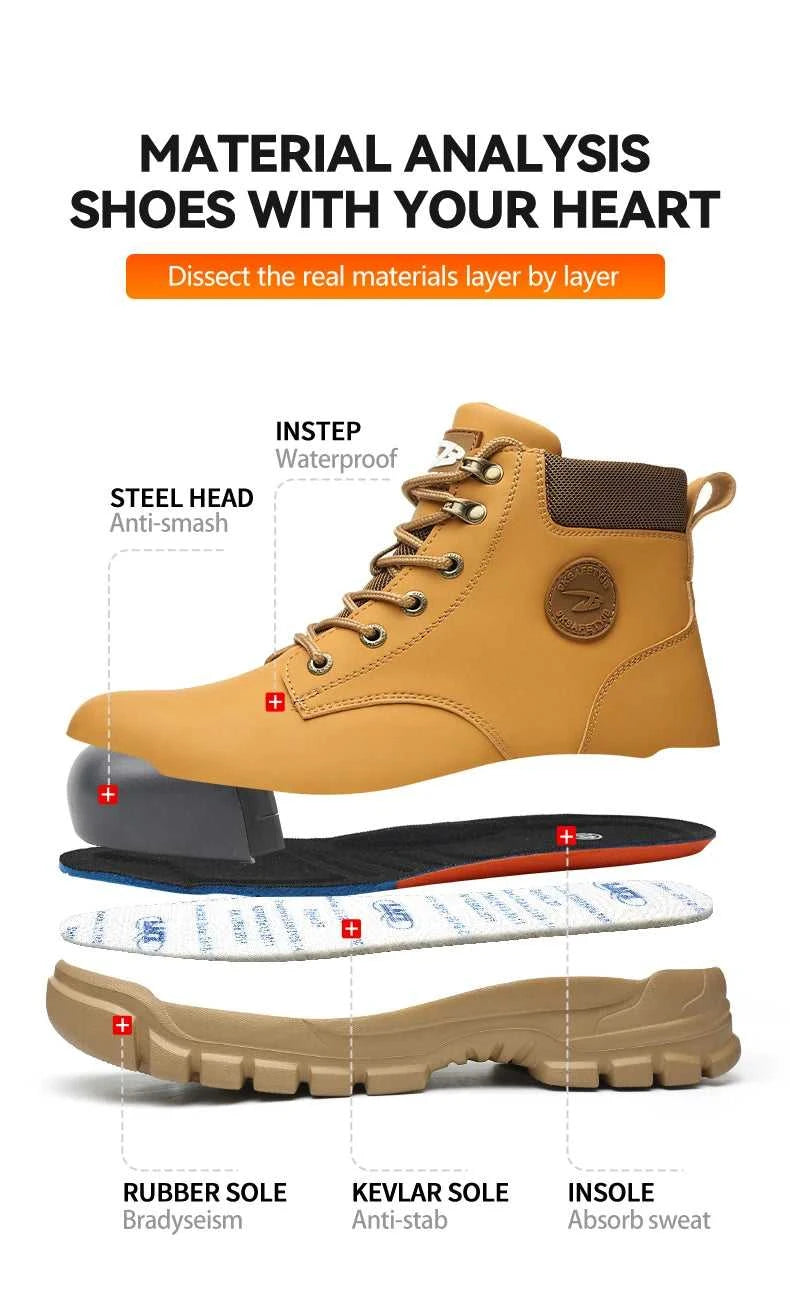 Waterproof Work Safety Shoes Men Boots Anti-smash Sneakers Steel Toe Electric Welding Boots Indestructible Male Footwear The jack market .AU The jack market .AU Step Up Your Style: Trendy Shoes for Every Occasion! $ 100 14:4602#Black;200000124:200000337