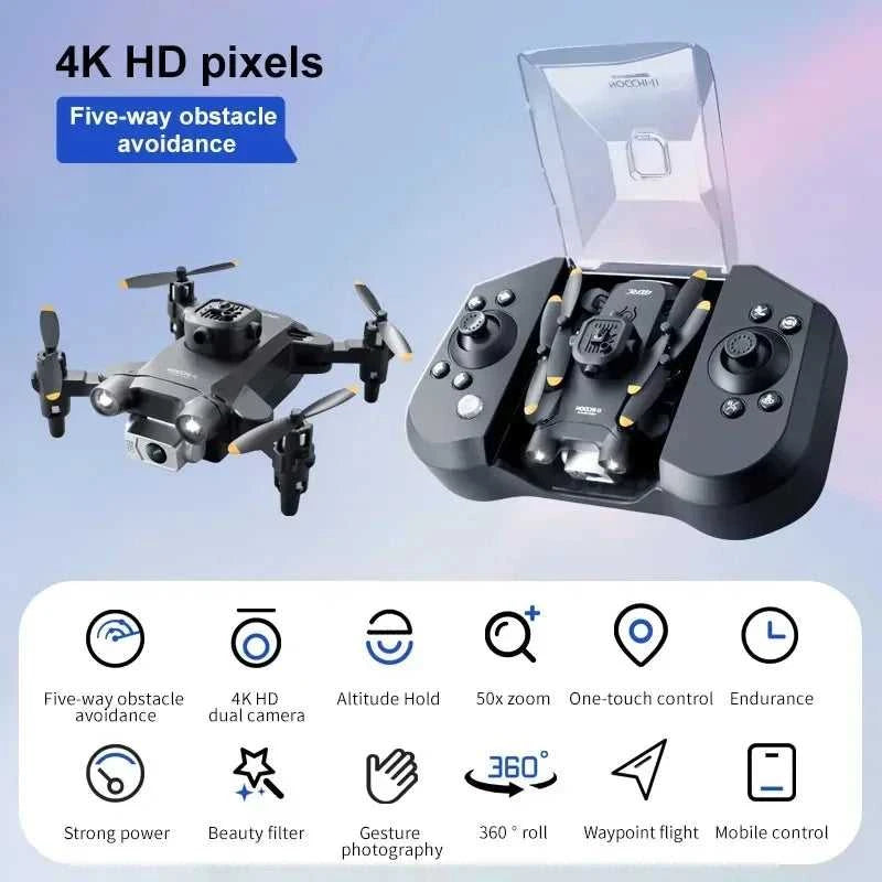 V30 Mini Drone 4DRC with Camera HD 4K 1080P FPV RC Drones Profesional Five-sided Obstacle Avoidance Helicopter Drone Toy The jack market .AU The jack market .AU Drones $ 85 14:10#Black-1B
