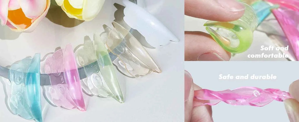 Libeauty U Curl Silicone Eyelash Perm Rods - 4 Pairs with Free Glue for Stunning 3D Lash Lifts