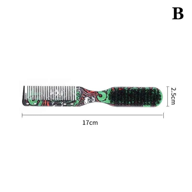 1PC Black Professional Fade Brush Barber Neck Sweeping Brush Comb Haircut Accessories Facial Cleaning Tools For Men Brushes Comb