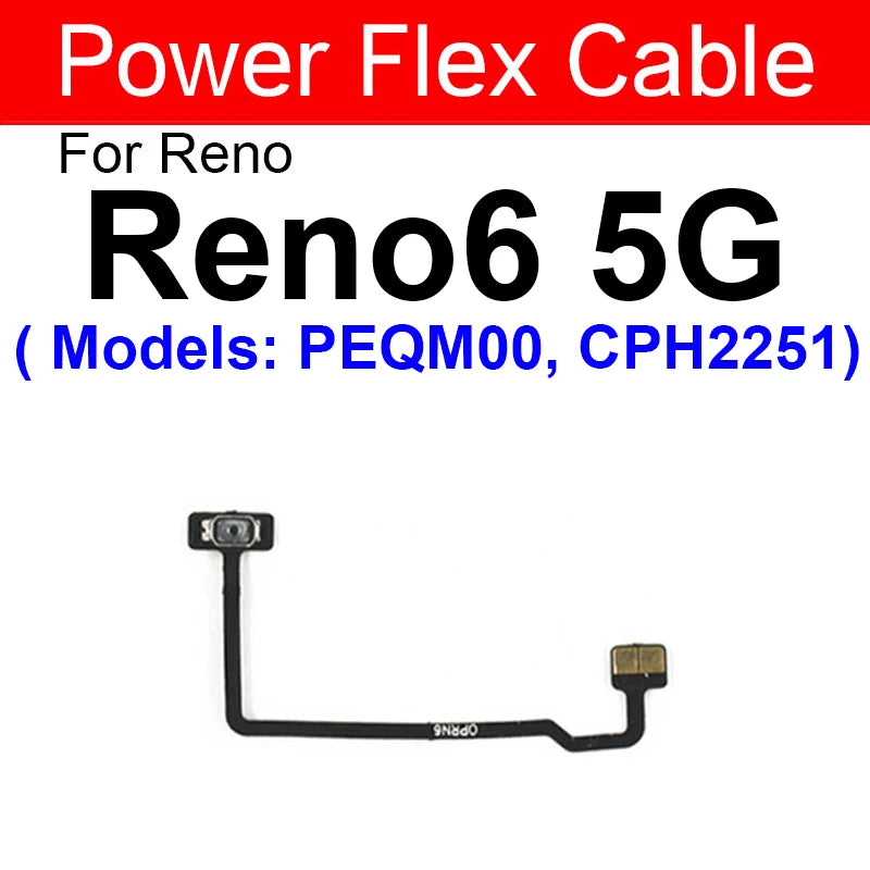OPPO Power Volume Flex Cable - Durable Replacement for Reno 5, 6, Pro Plus, 6 Lite, 4G & 5G