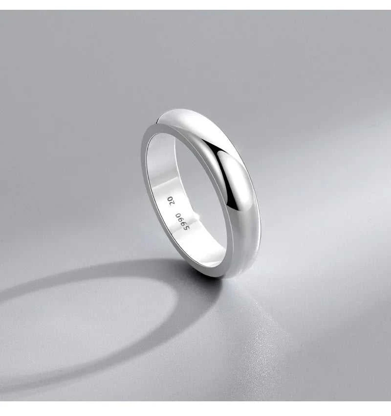 BOCAI New 6.5~7.9G S990 Pure Silver Jewelry Plain Circle Simple Glossy Couple Men and Women Ring Trendy Gift The jack market .AU The jack market .AU Jewellery & Chains $ 106 200000369:200000287