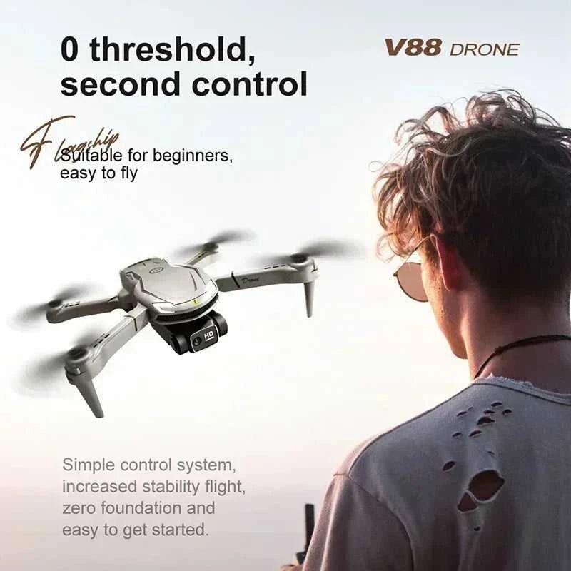 Drone V88 8K 5G Professional HD Dual Camera Aerial Photography 15000M Remote Control Aircraft Folding Quadcopter 2026 New The jack market .AU The jack market .AU Drones $ 96 14:29#Black Dual 8K-1B