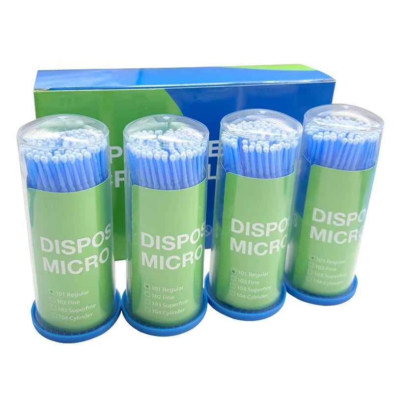 TJDent 400pcs/Box Disposable Dental Coating Stick Micro Brushes Applicators Teeth Oral Care Clean Odontologia Extension Material