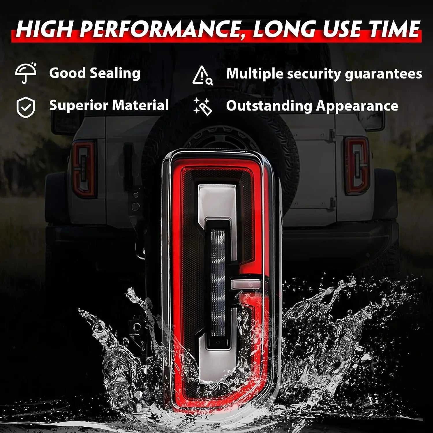 LED Tail Light For Ford Bronco 2021-2023 Rear Running Lamp Brake Reverse Dynamic Turn Signal The jack market .AU The jack market .AU Home $ 561 136:173#smoke;200007763:201336100