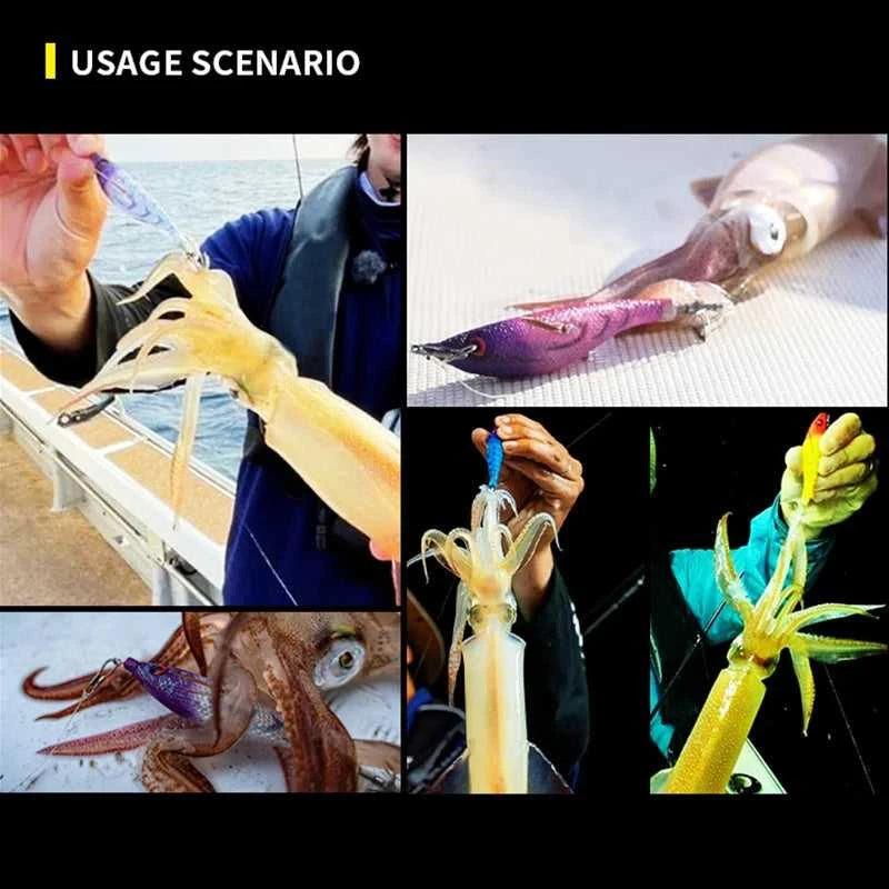 Luminous Colorful Floating Fishing Bait Squid Jig Artificial Fishing Lure Squid Hook Wood Shrimp Fishing Bait Octopus Cuttlefish The jack market .AU The jack market .AU Fishing Gear $ 23 14:200006151#F
