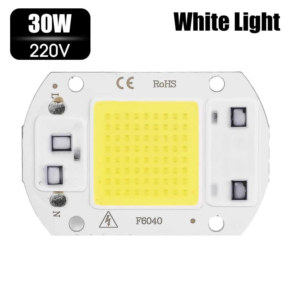 COB Chip LED Lamp 110V 220V 20W 30W 50W Smart IC No Need Driver Lampada LED Bulb Lamp for Flood Light Spotlight DIY Lighting The jack market .AU The jack market .AU Home $ 49 136:200002572#20W 220V warm
