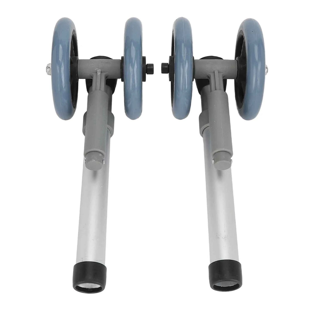 1 pair Walker Wheels Walker Wheels Adjustable Height Replacement Walker Feet Caster with Brake Wheel for Seniors Disabled People