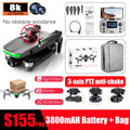 2024 NewS155 Drone With 8K Camera A22 360° Laser Obstacle Avoidance 5G Digital Image Transmission PTZ Anti-Shake EIS Camera FPV