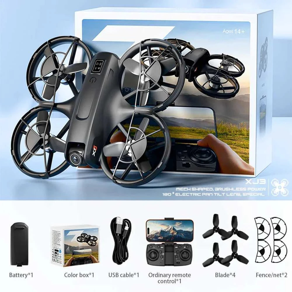 Dual camera high-definition drone, headless mode, 360 ° flip, easy to operate, suitable for outdoor travel The jack market .AU The jack market .AU Drones $ 114 14:193#XJ3-A-4.3-GY-1B