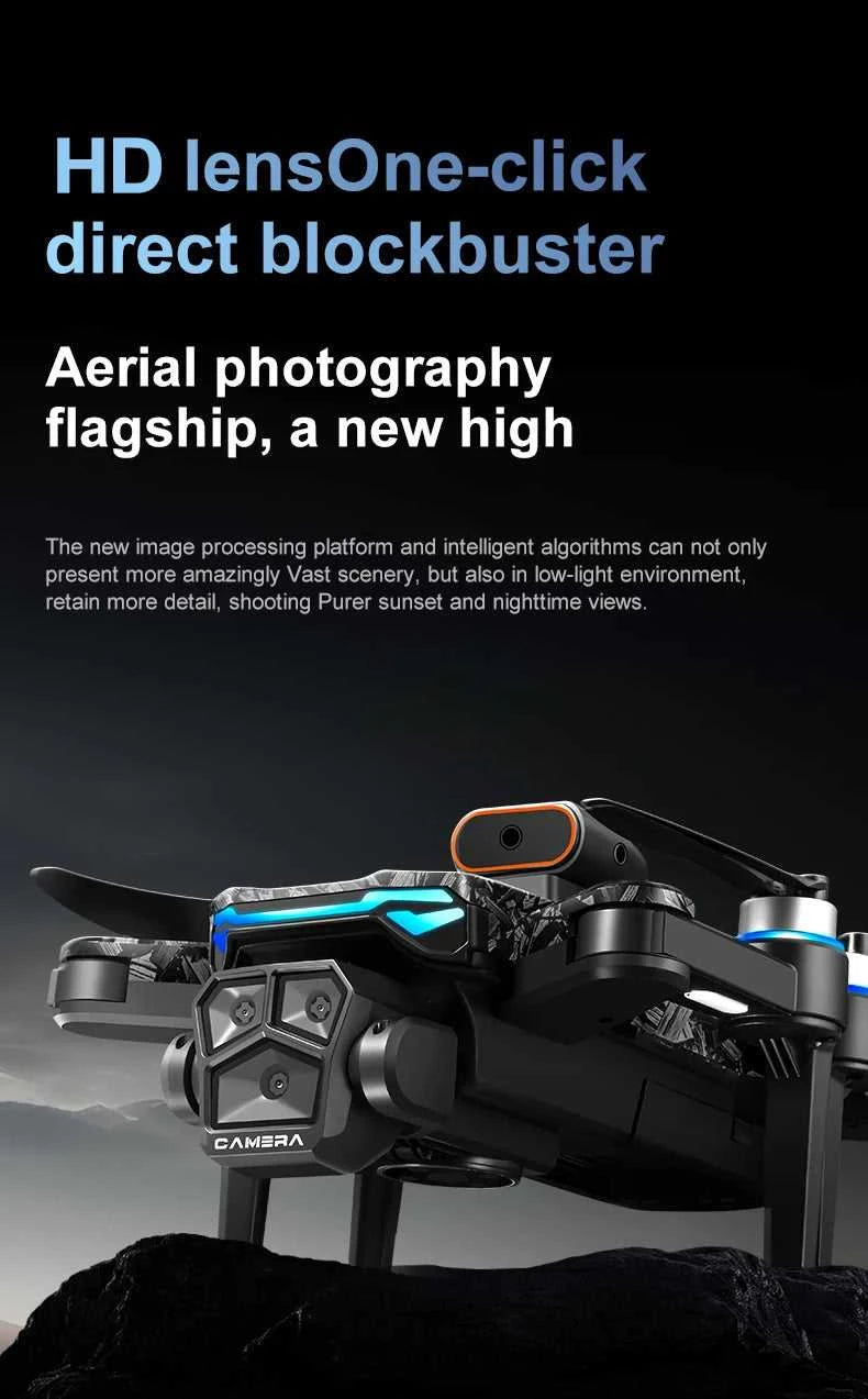 New D13 RC Drone 4K Professional HD Triple Camera 5G WIFI FPV Dron 360° Obstacle Avoidance Brushless Large Screen Quadcopter Toy The jack market .AU The jack market .AU Drones $ 128 14:29#D13-Screen Drone