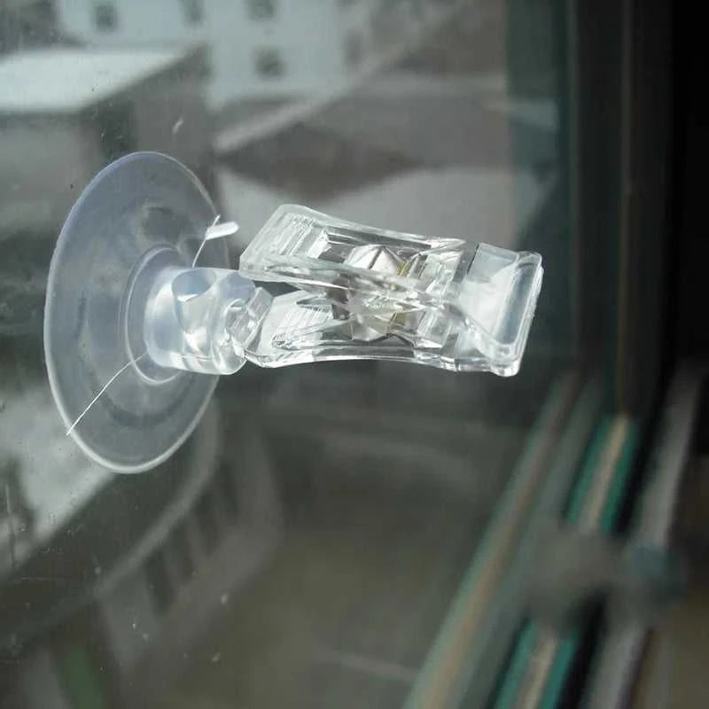 Clear Sucker Clamp Bathroom Wall Suction Cup Clip for Window Office Door Multifunctional ABS Home Mall Shop Smooth Surface The jack market .AU The jack market .AU Home $ 22 14:200006152#5pcs
