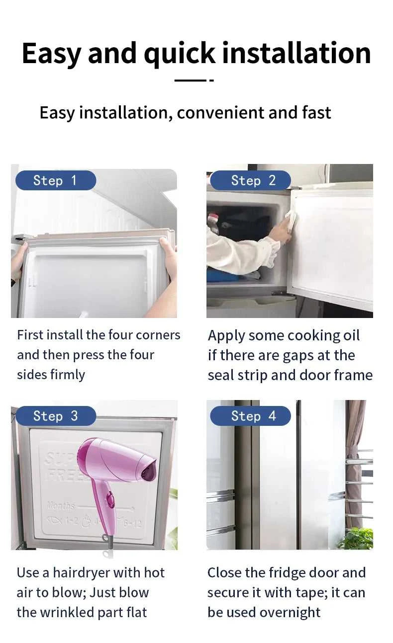 1-11m Custom Magnetic Refrigerator Freezer Door Seal Strip - Heavy Duty Leakproof for Home/Commercial Use The jack market .AU The jack market .AU Home $ 94 14:193#3m