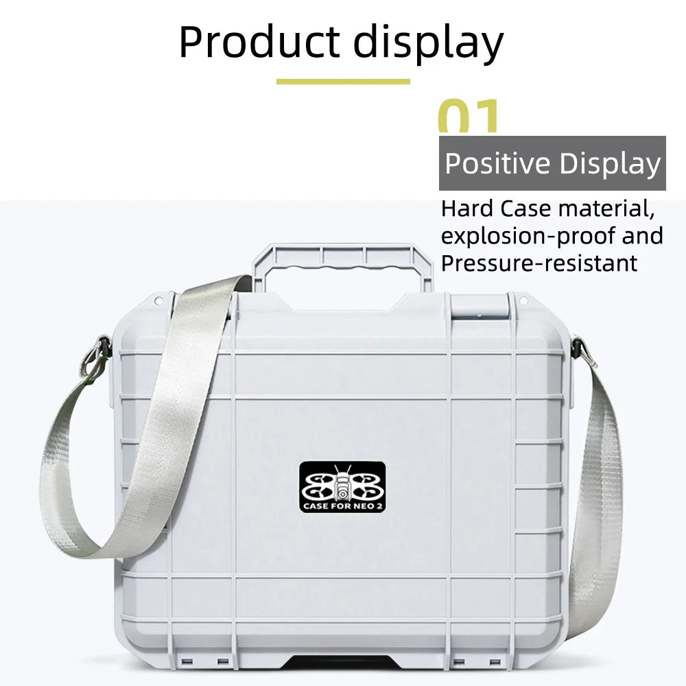 Explosion Proof Case For DJI NEO 2 Large Capacity Portable Waterproof Box Hard Shell Bag For DJI NEO 2 RC-N3 Accessories