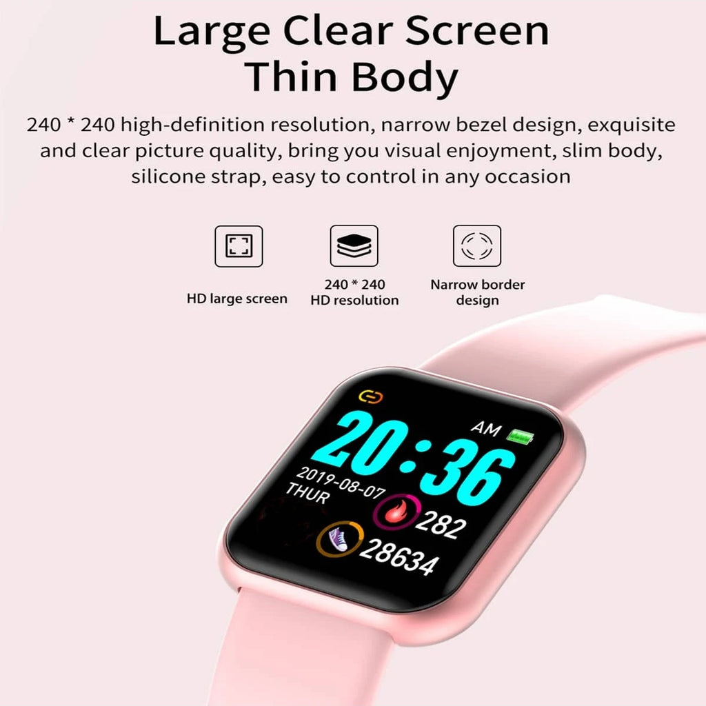 Multifunctional Smart Watch D13 for Men & Women - Bluetooth Fitness Tracker, Music Player, Sleep Monitor & Sports Bracelet